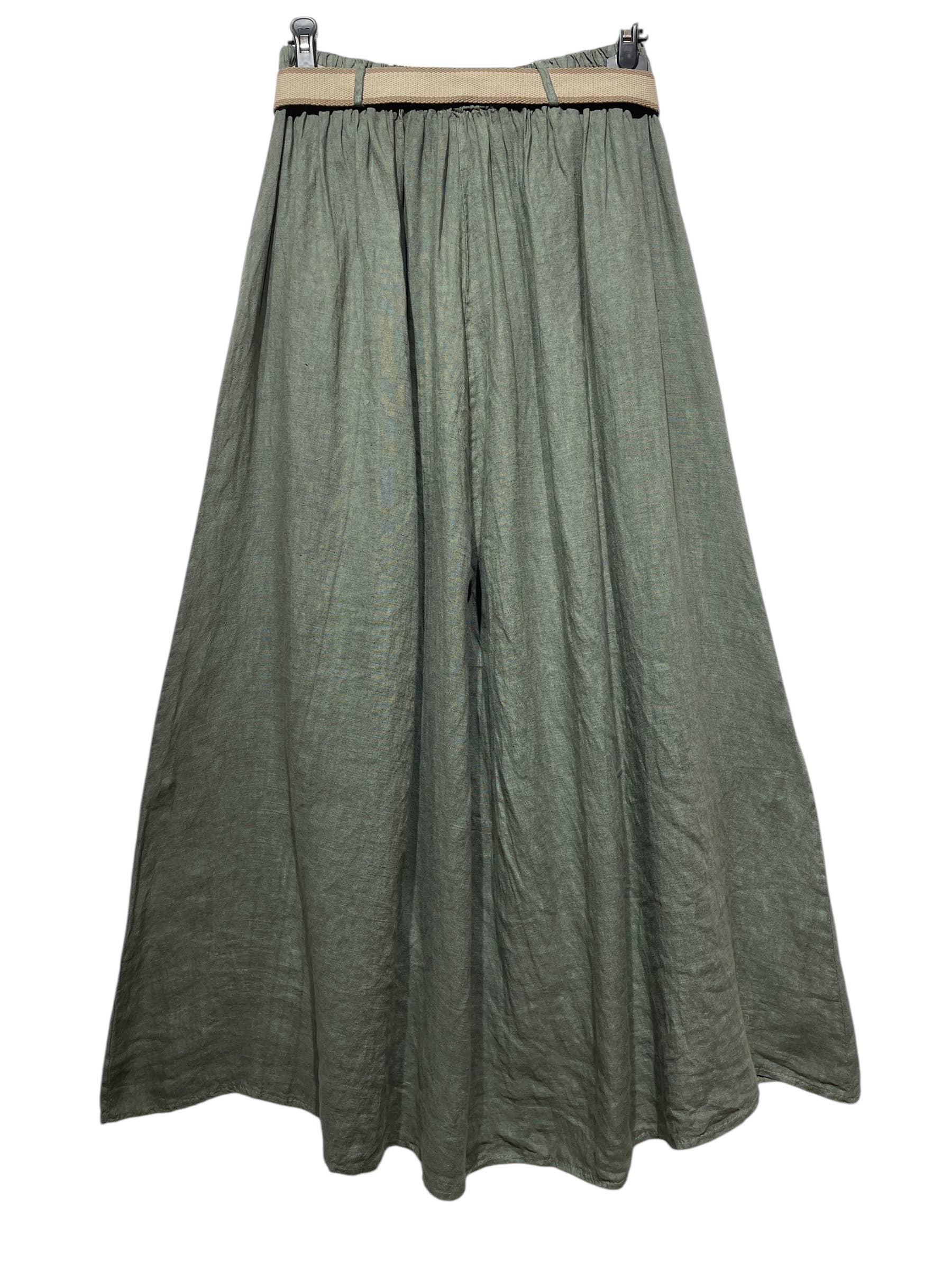 LINEN & COTTON HOUSE - Wholesale Pants - Women's - 22503 100% LINEN TROUSERS WITH BELT AND POCKETS5