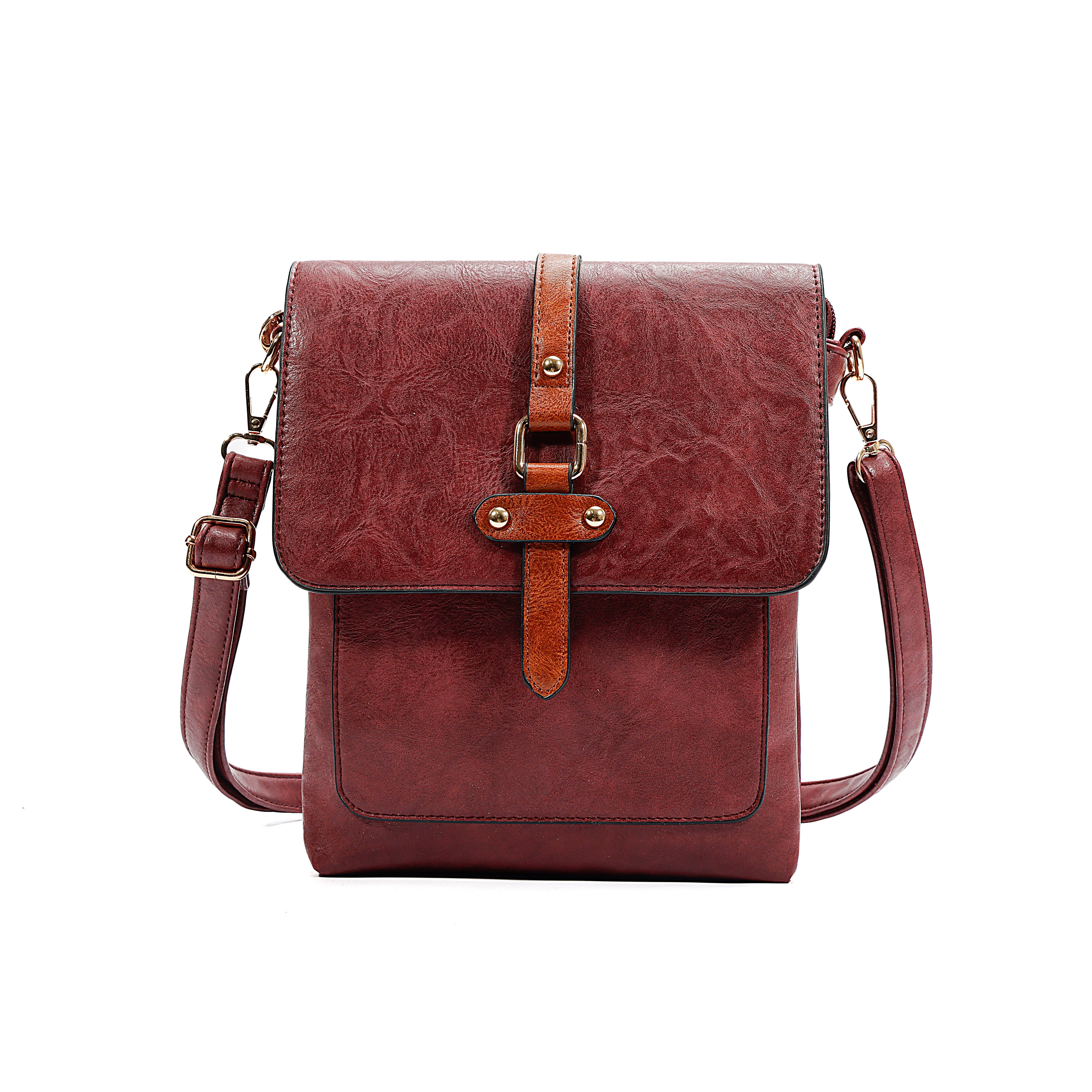 Superbia – wholesale Crossbody bag – Women's – Superbia Two-toned Flat Over Multipockets Crossbody Bag 91442