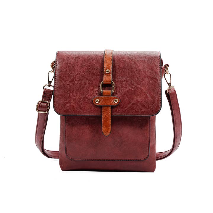 Superbia – wholesale Crossbody bag – Women's – Superbia Two-toned Flat Over Multipockets Crossbody Bag 91442