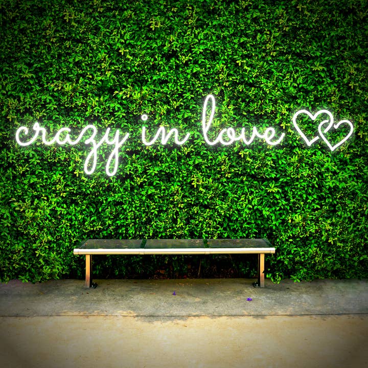 Crazy In Love Neon Sign for wholesale by Boxwood Rose