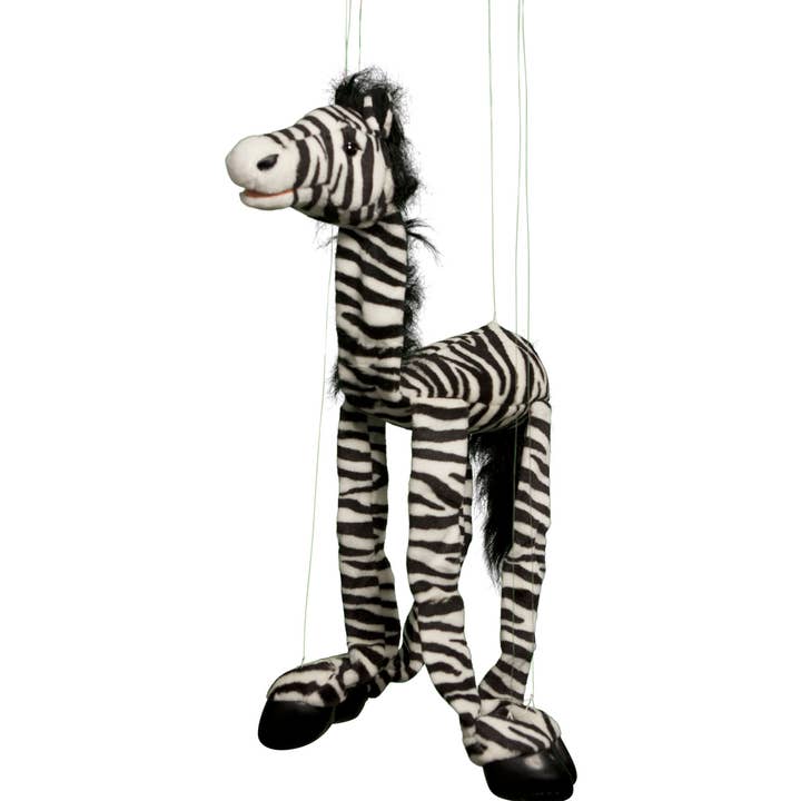 Sunny Puppets Zebra Marionette (Jumbo - 26") for wholesale by Silly Puppets