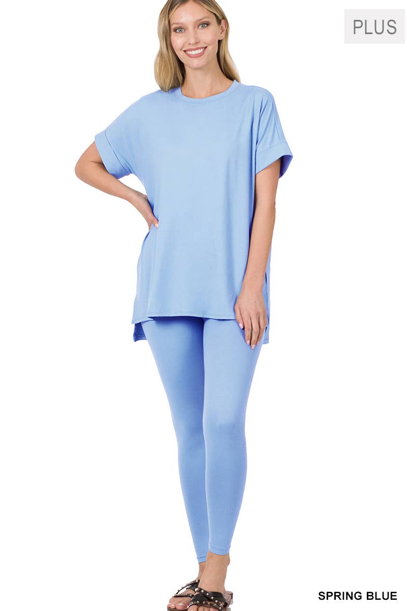 42POPS - Wholesale Lounge Set - Women's - `.Plus Microfiber Lounge Wear 2 Pc Set43