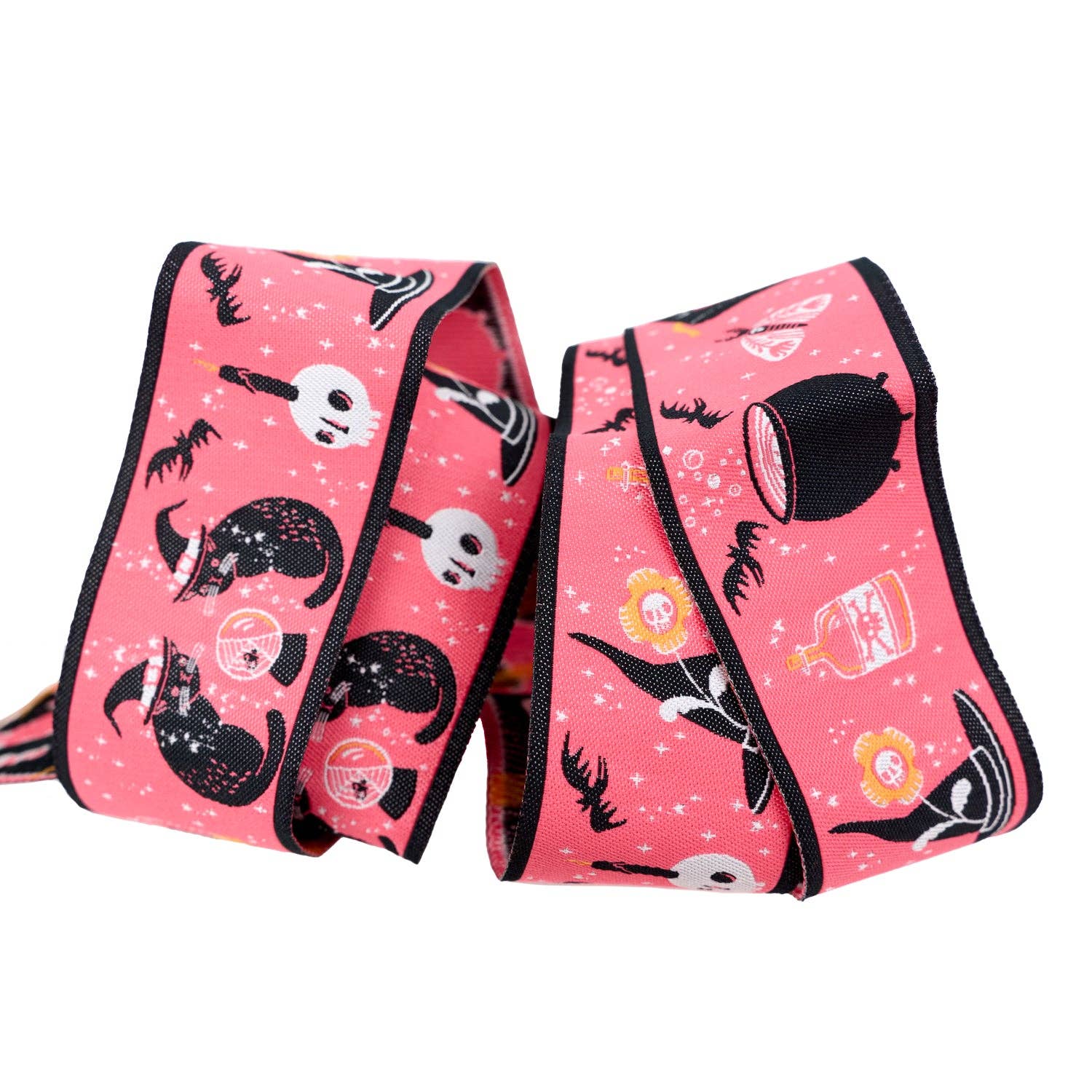 Renaissance Ribbons - Wholesale Ribbon - Gift Wrapping - Witchy Ways - Witchy Kitty - 1-1/2" width - by Cori Dantini - 15 Yard Spool1