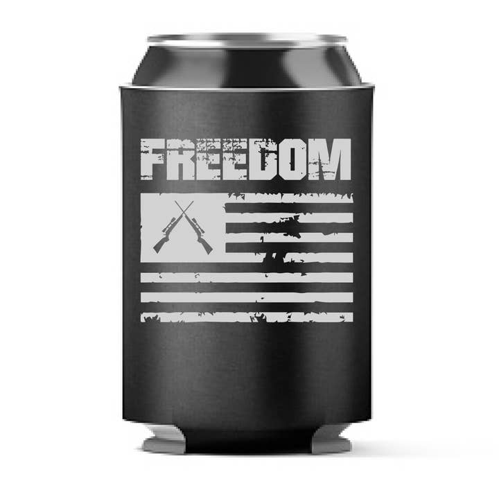 Hunt Hook Eat - Wholesale Drink Huggers & Koozies - Freedom Koozie