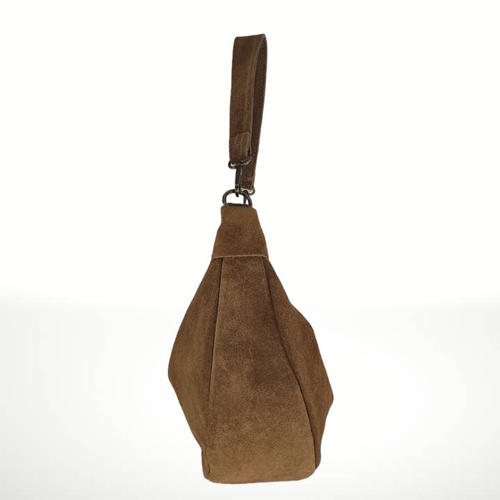 ITALIAN'S LEATHER - Wholesale Shoulder Bag - Women's - Suede Leather Bag Monica 040806