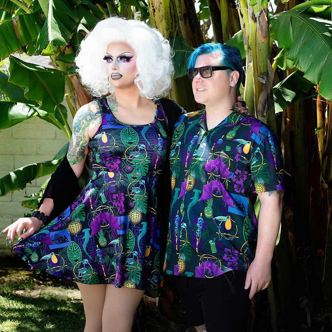 Black Mast - Vente Chemise à col boutonné – homme - Chemise à boutons Creepy Cove4