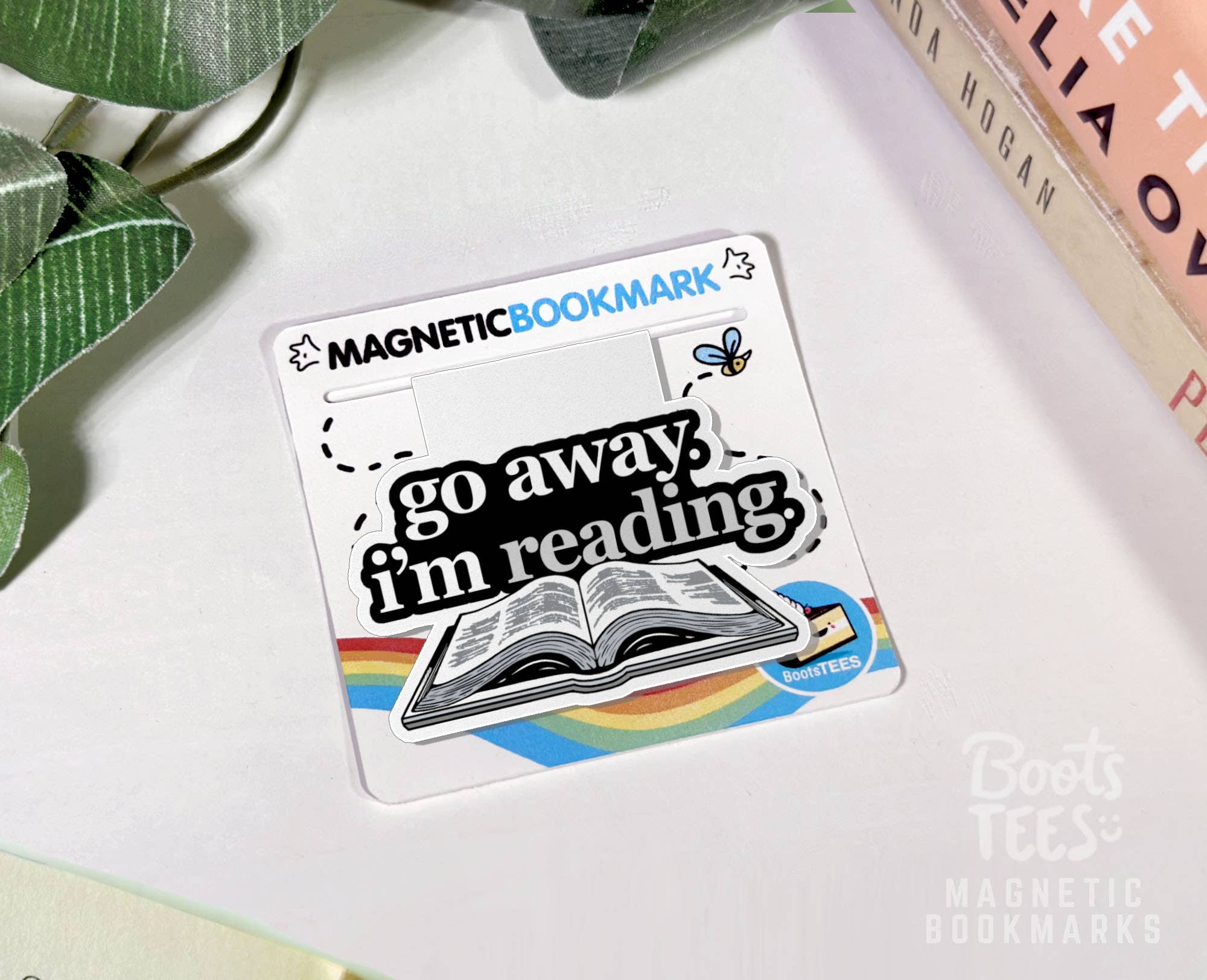 BootsTees - Wholesale Bookmark - Go Away I'm Reading Magnetic Bookmark, Funny Page Marker3