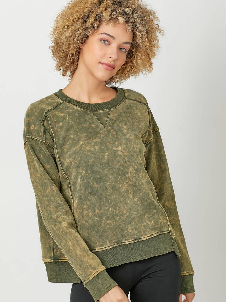 Haut en polaire lavée 60855 pour la vente par Mystree