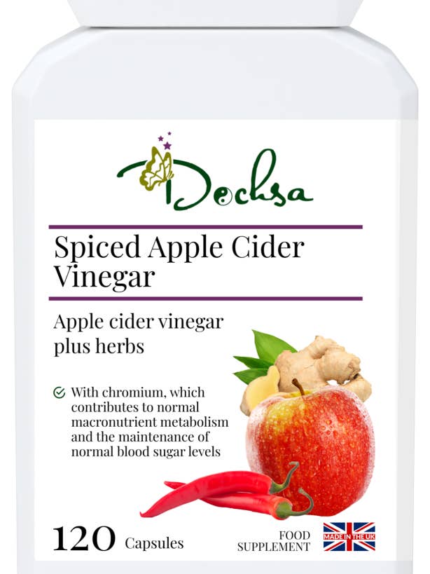 Spiced Apple Cider Vinegar 120 Capsules - Digestion & Weight for wholesale by Dochsa Ltd