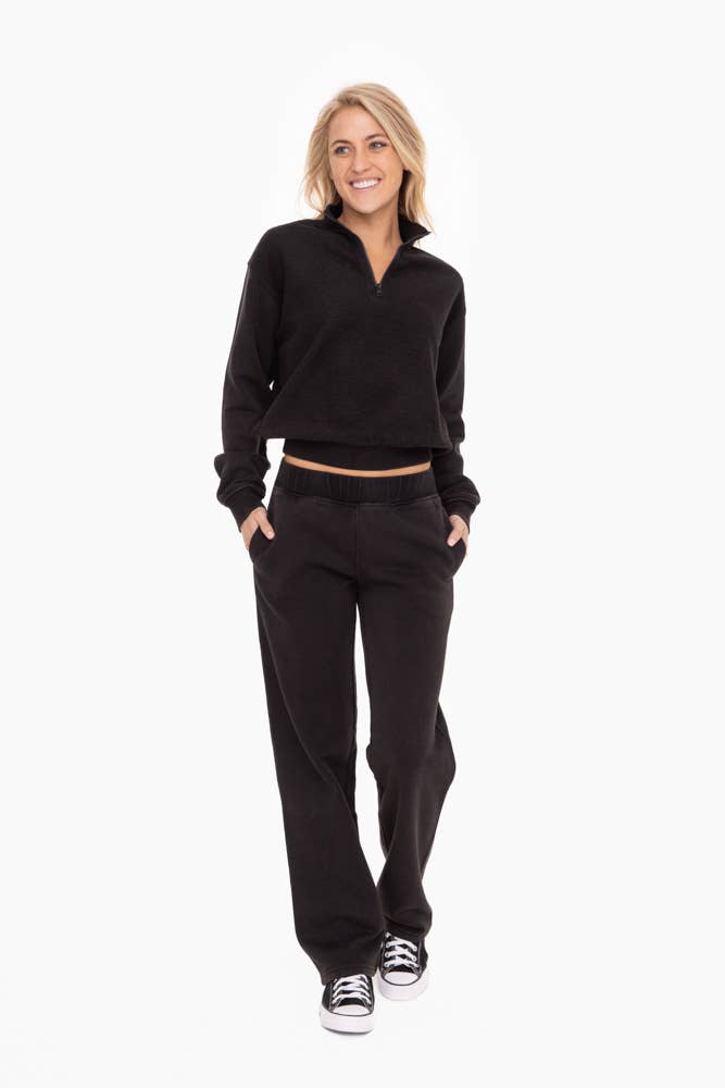 Mono B - Vente Sweat-shirt – femme - Pull à demi-fermeture éclair en polaire vintage7