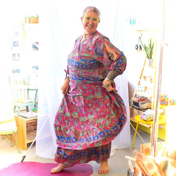 Darn Good Yarn - Wholesale Dress - Women's - Zaria Wrap Dress4