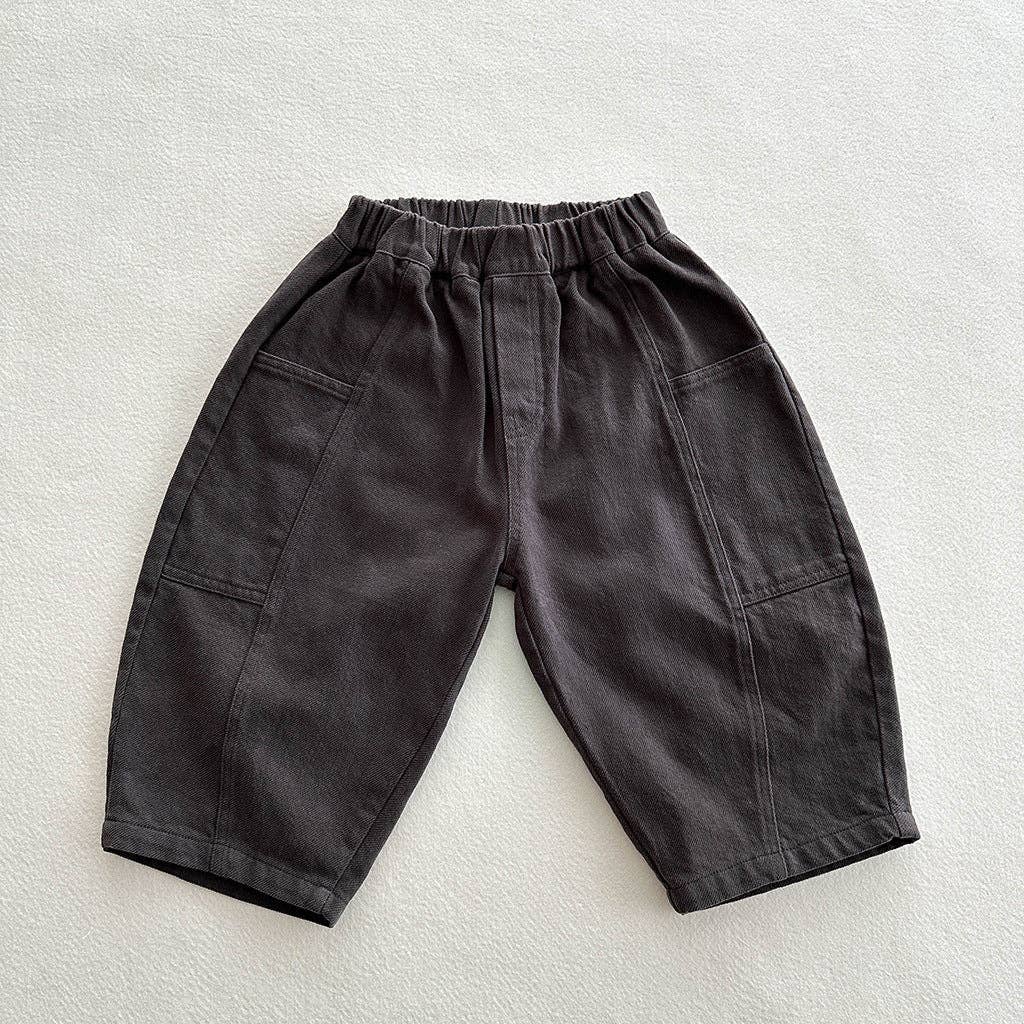 MyKids-USA® - Wholesale Pants - Kids - Autumn Arrival Casual Unisex Solid Color American Style Pants0