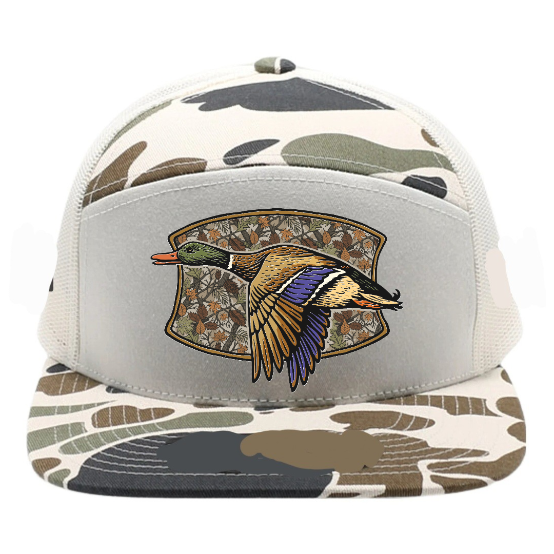 ThatsRad - Wholesale Trucker Hat - Unisex - Adult 7 Panel Camo Mallard Duck Snapback Hat 1