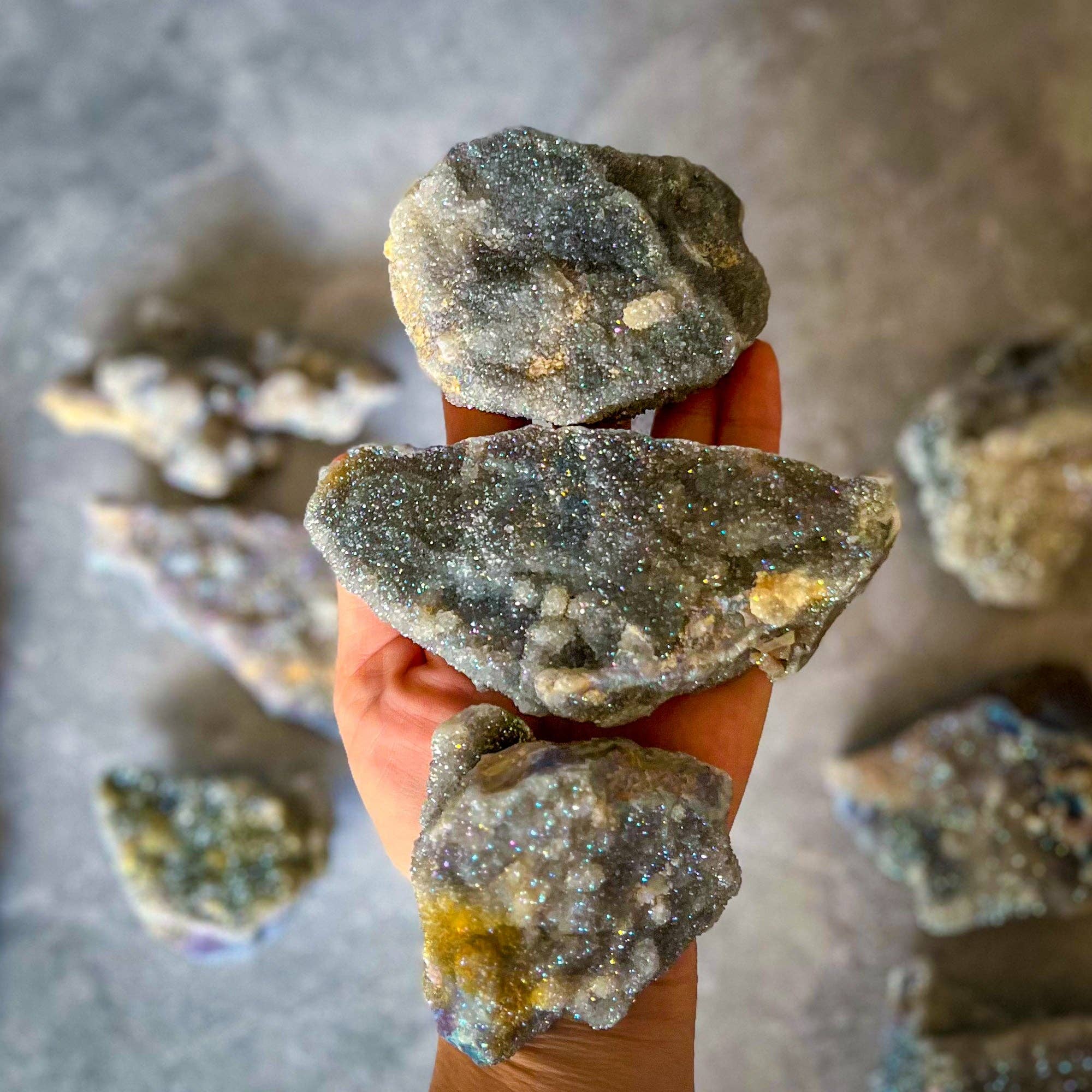 Mandala Gems - Wholesale Spiritual Stone/Crystal - Aura Sphalerite Raw Crystals3