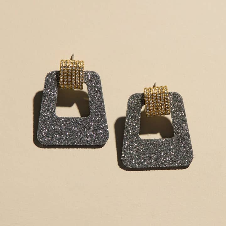 Silver Sparkle Luxe Avery for wholesale by Nickel and Suede