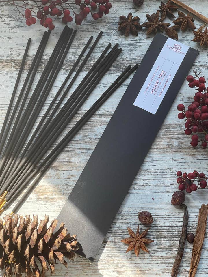 Holiday Tree Incense for wholesale by Divine Purity Aurapothecary, LLC