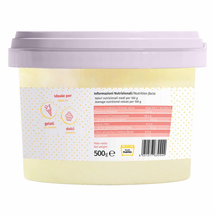 Dolcincasa.com - Wholesale Chocolate - White Chocolate Gelato Paste - 500 gr.1
