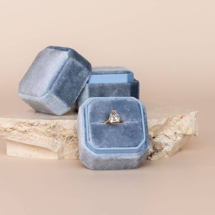 Luxe Velvet Ring Box - Bondi and other Purchase Wholesale custom ring boxes. Free Returns & Net 60 Terms on Faire trending on Faire.