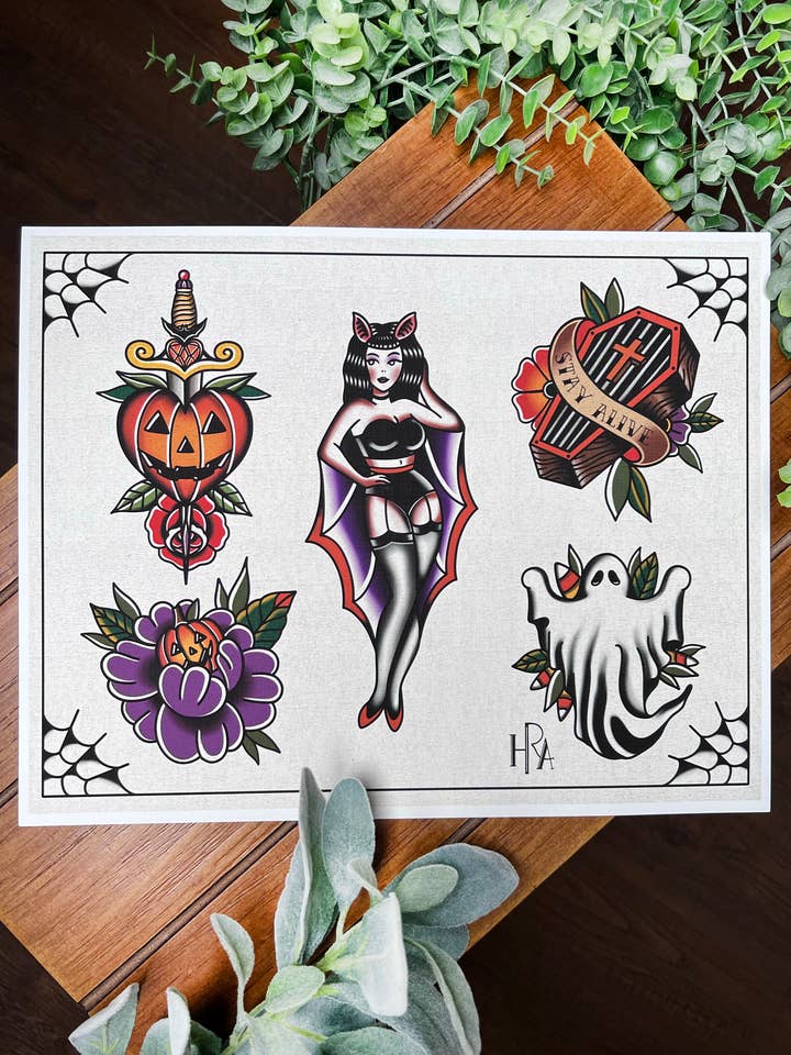 Impression Flash Art d'Halloween pour la vente par Holli Rose Art