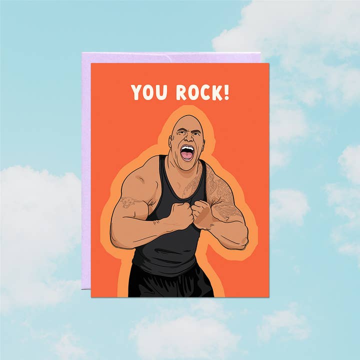 Party Mountain Paper co. - Wholesale Encouragement Card - You Rock | Last Chance