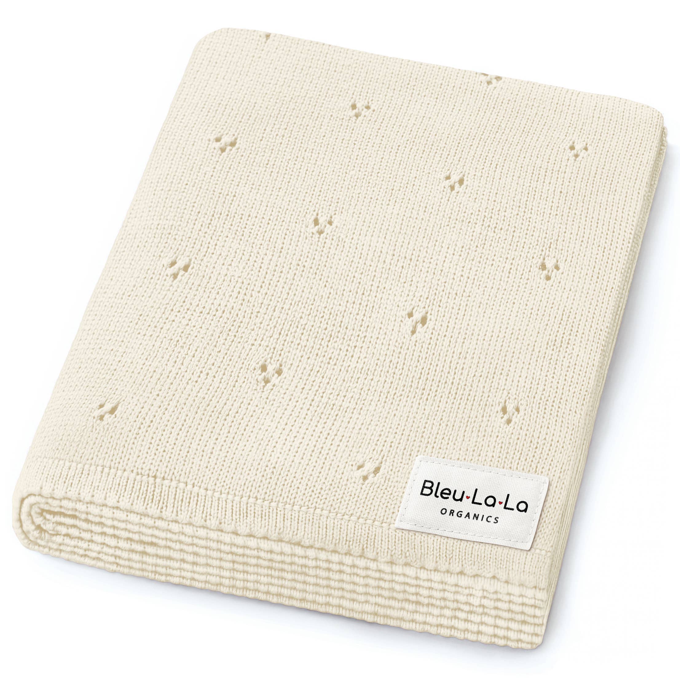 Bleu La La - Wholesale Receiving Blanket - Baby - 100% Organic Cotton Pointelle Swaddle Receiving Baby Blanket12