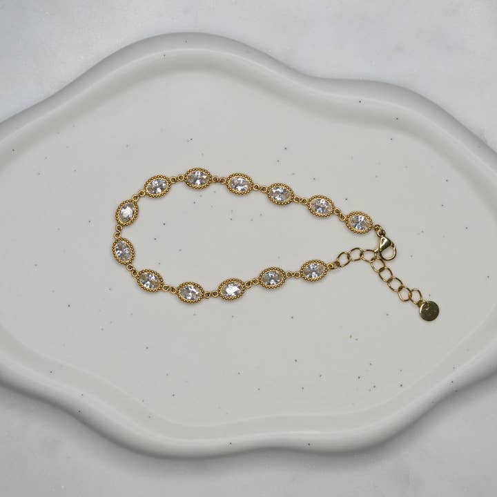 Horizonandjoyas – Pulseira de elo e corrente por atacado – Pulseira Coraline
