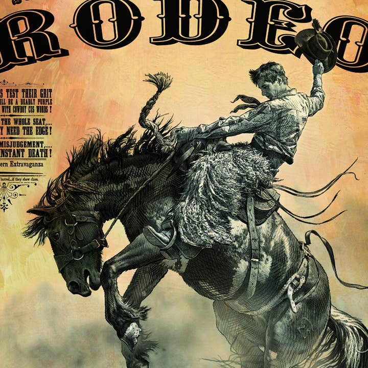 Bob Coronato: Rodeo Posters - Original Art - Home Décor – Großhandel Poster – Deadwood, South Dakota: (Papier) - Rodeo-Poster - Unsigned2