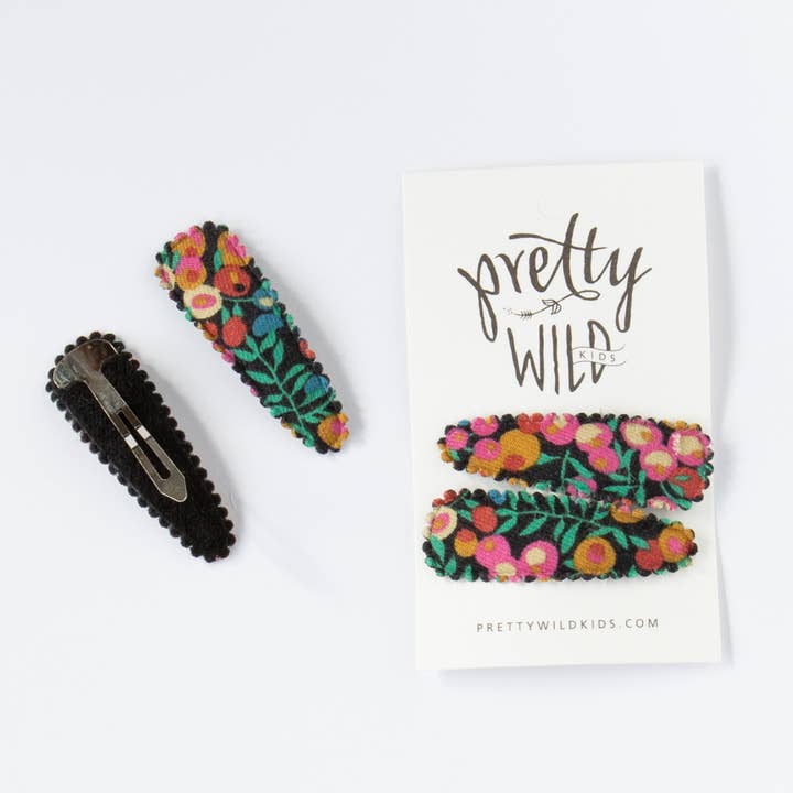 Pretty Wild - Wholesale Hair clip – Women’s - Polly Twin Snaps Cranberry
