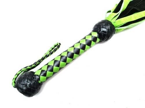 Fitch&Co - Wholesale Sex Toy - Flogger - Leather Handmade 36 Tail Flogger with Suede Tails2