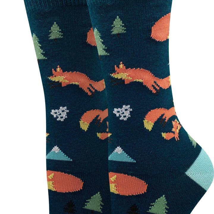 Rode vossen sokken voor wholesale door Sock Harbor / Bigfoot Sock Co.