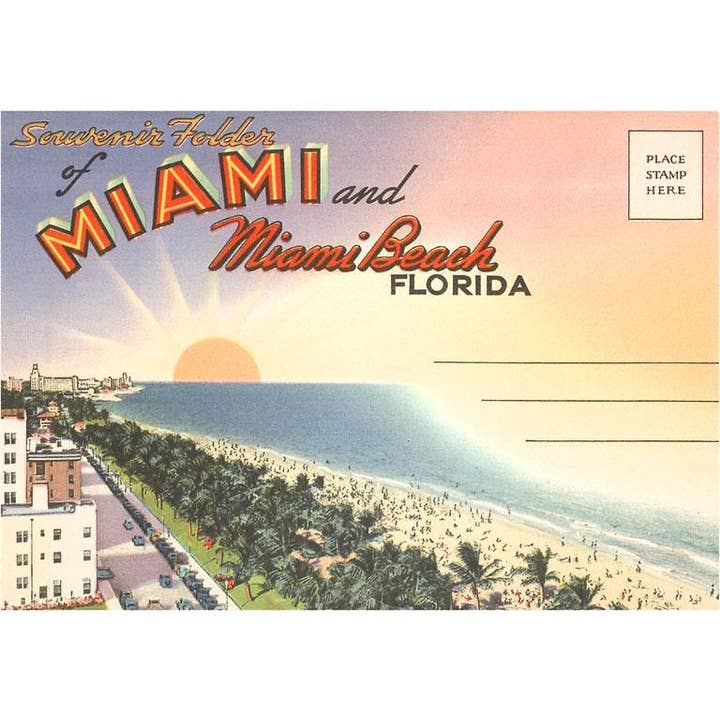 Found Image Press - Venta al por mayor Tarjeta postal - Carpeta de Postales PF-32, Miami, Florida