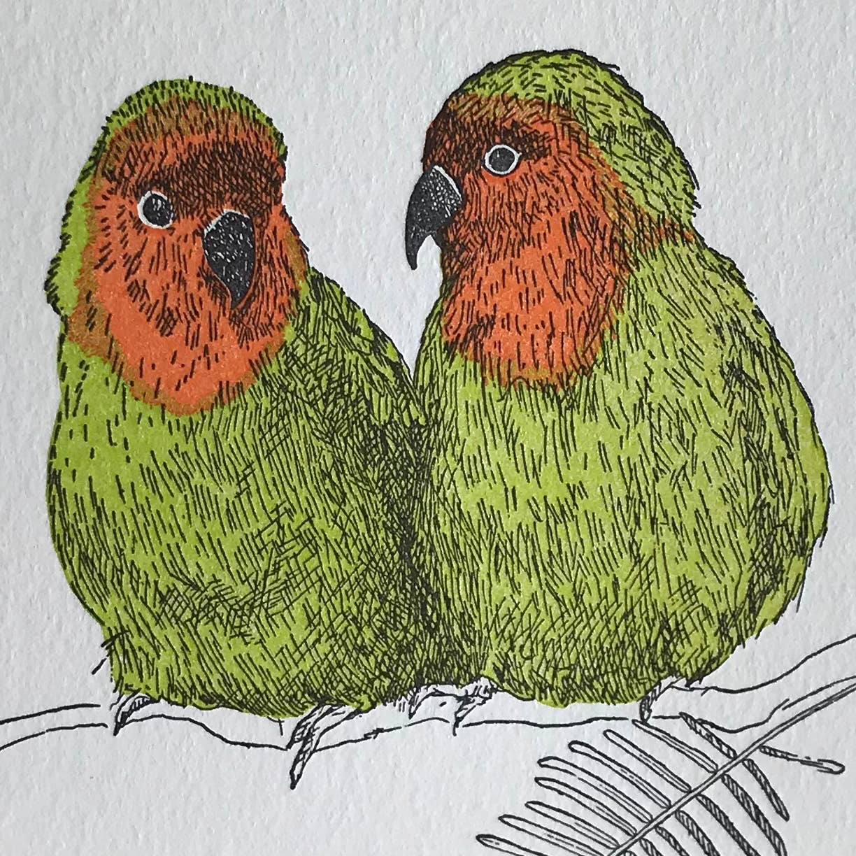 Painted Tongue Press - Wholesale Love Card - Acacia Love Card1