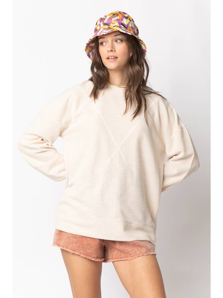 VERY J - Vente Haut en maille – femme - NT10897 Top en tricot côtelé au point en V13