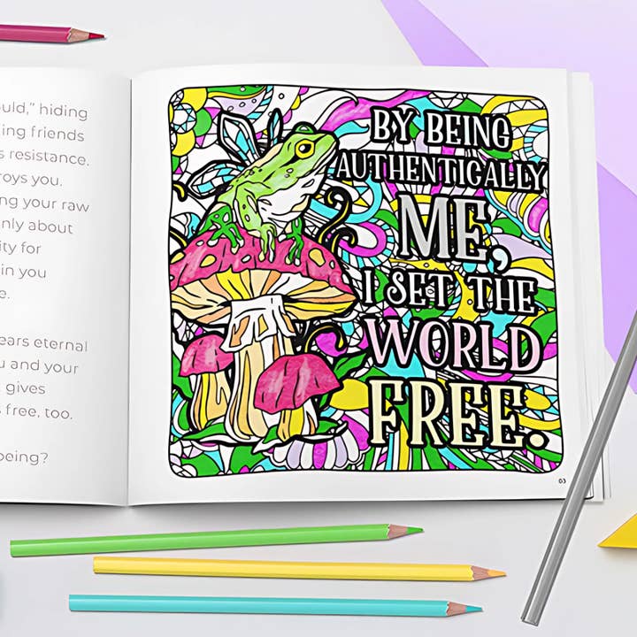 Sweet-Ass Affirmations 3 Coloring Book for wholesale by Rage Create