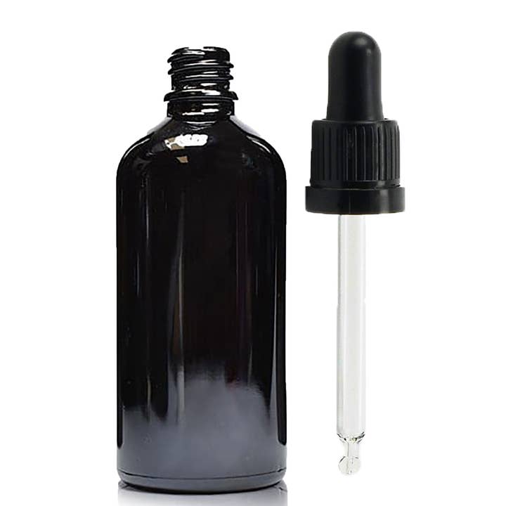AWGifts Europe - Wholesale Essential Oil Holder - Black Dropper Bottles - 100ml2