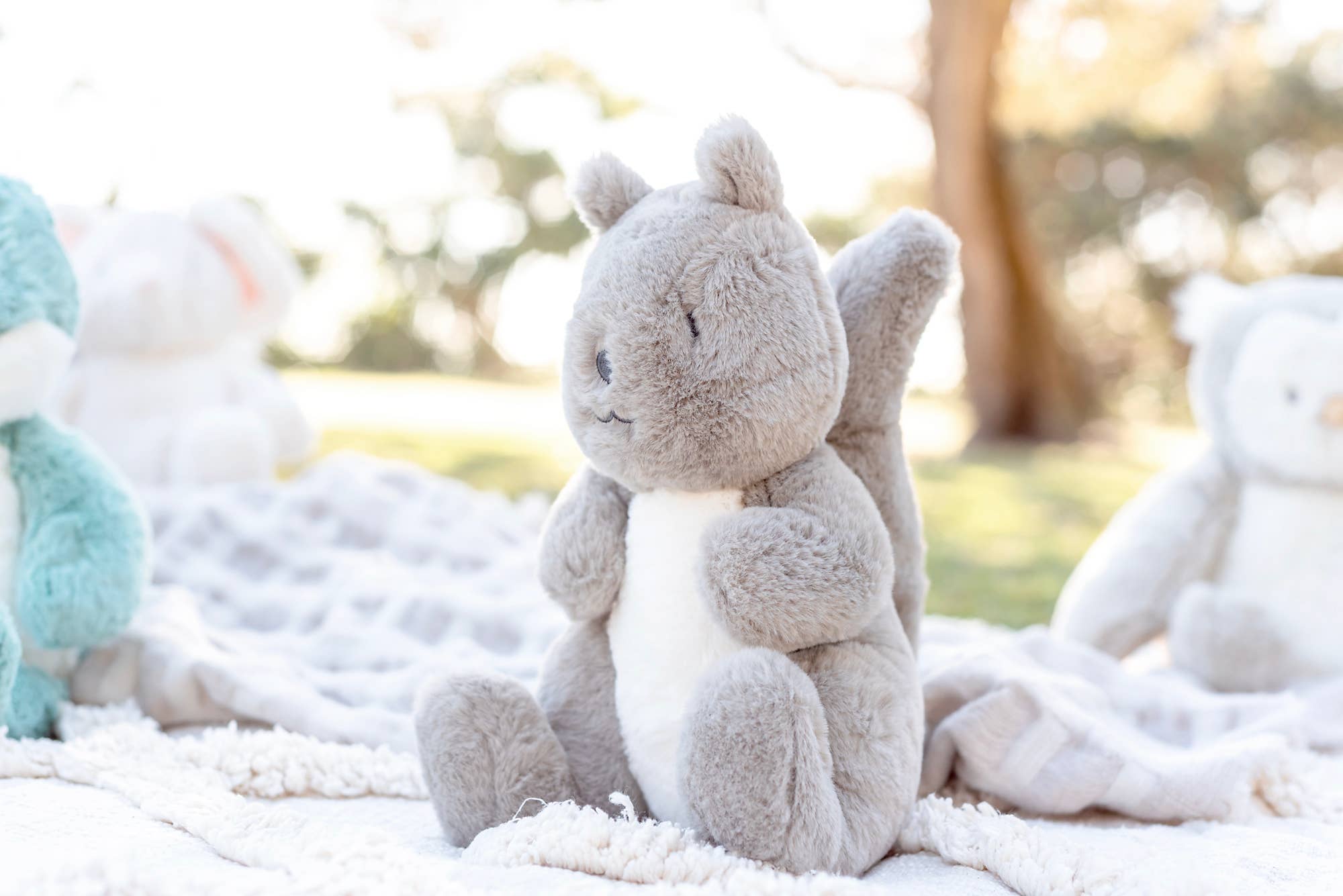 OB Designs - Wholesale Stuffed/Plush Toy - Kids & Baby - Sadie Squirrel (Vegan Angora) Soft Toy 11"/ 28cm3