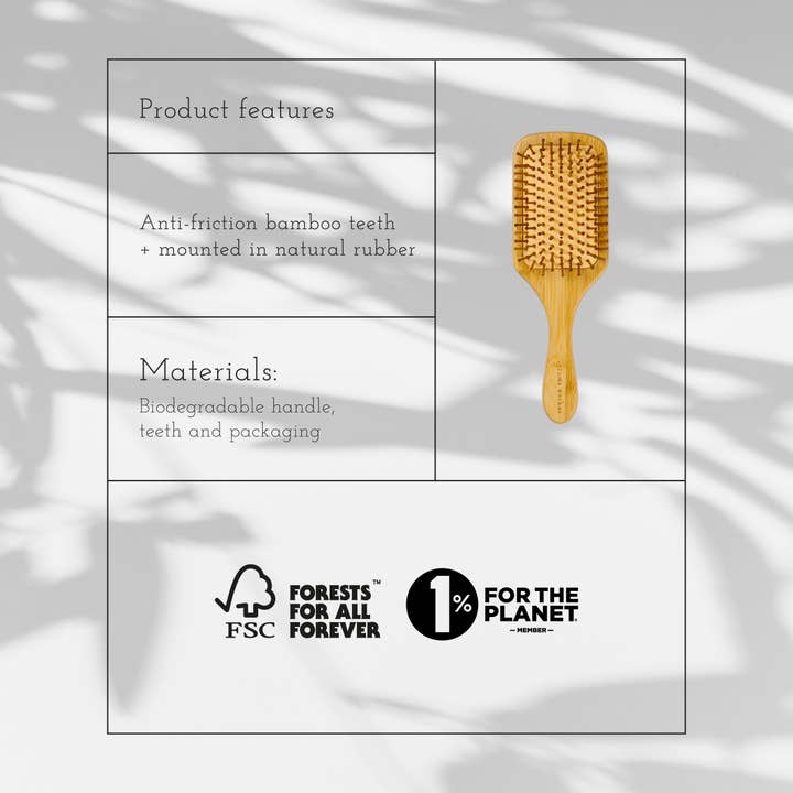 grums - Wholesale Hair Brush/Comb - bamboo hairbrush - eco-friendly hairbrush