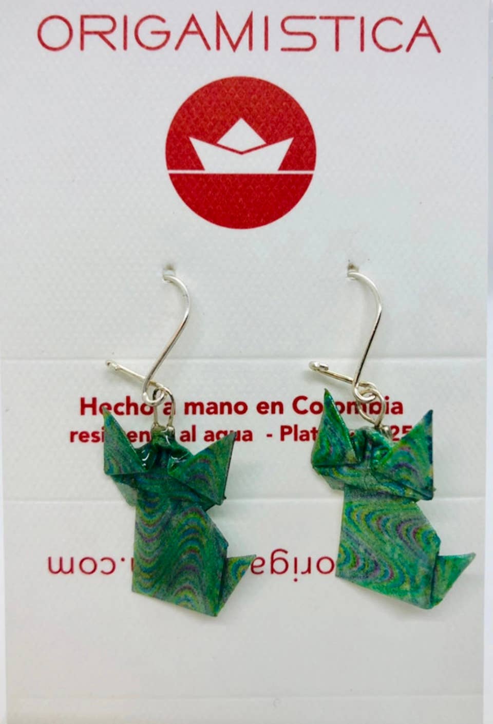 L'éco maison décoration - Wholesale Dangle Earrings - Origami cat earrings8