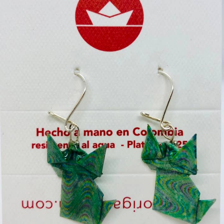 L'éco maison décoration - Wholesale Dangle Earrings - Origami cat earrings8