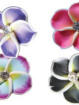 Boucles d'oreilles Fimo Flower pour la vente par Magic Touch Corp