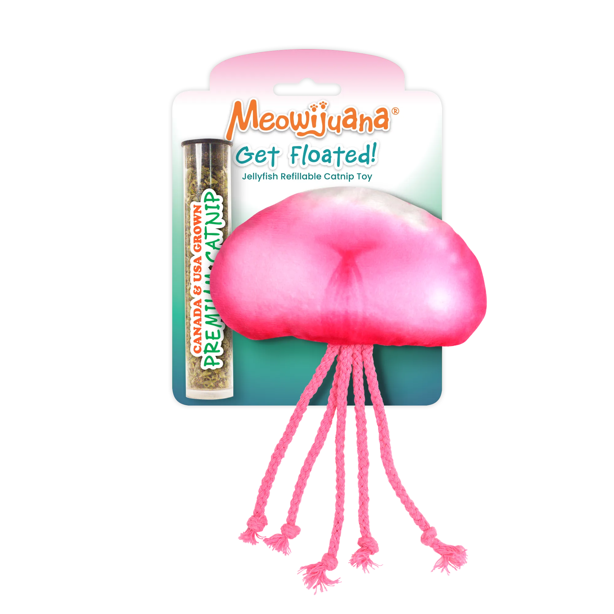 SmarterPaw | Meowijuana & Doggijuana - Wholesale Pet Toy - Cat - Meowijuana® Get Floated Jellyfish Refillable Cat Toy0