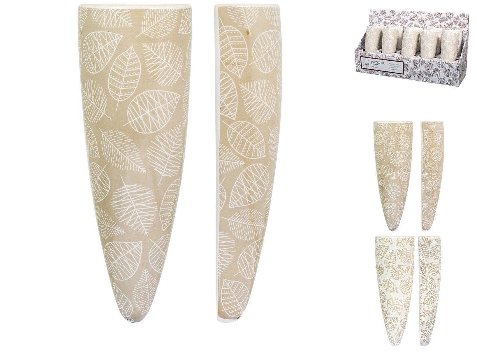 H&H - Vendita all'ingrosso Diffusori a lamella - Evaporatore A Scudo Michelle In Ceramica Decoro Assortito0