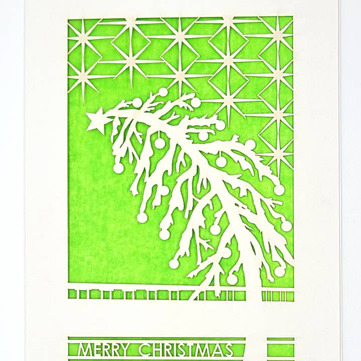 two hermanas - Wholesale Kerstkaartje - Scheve Holiday Tree - Vrolijk kerstfeest10