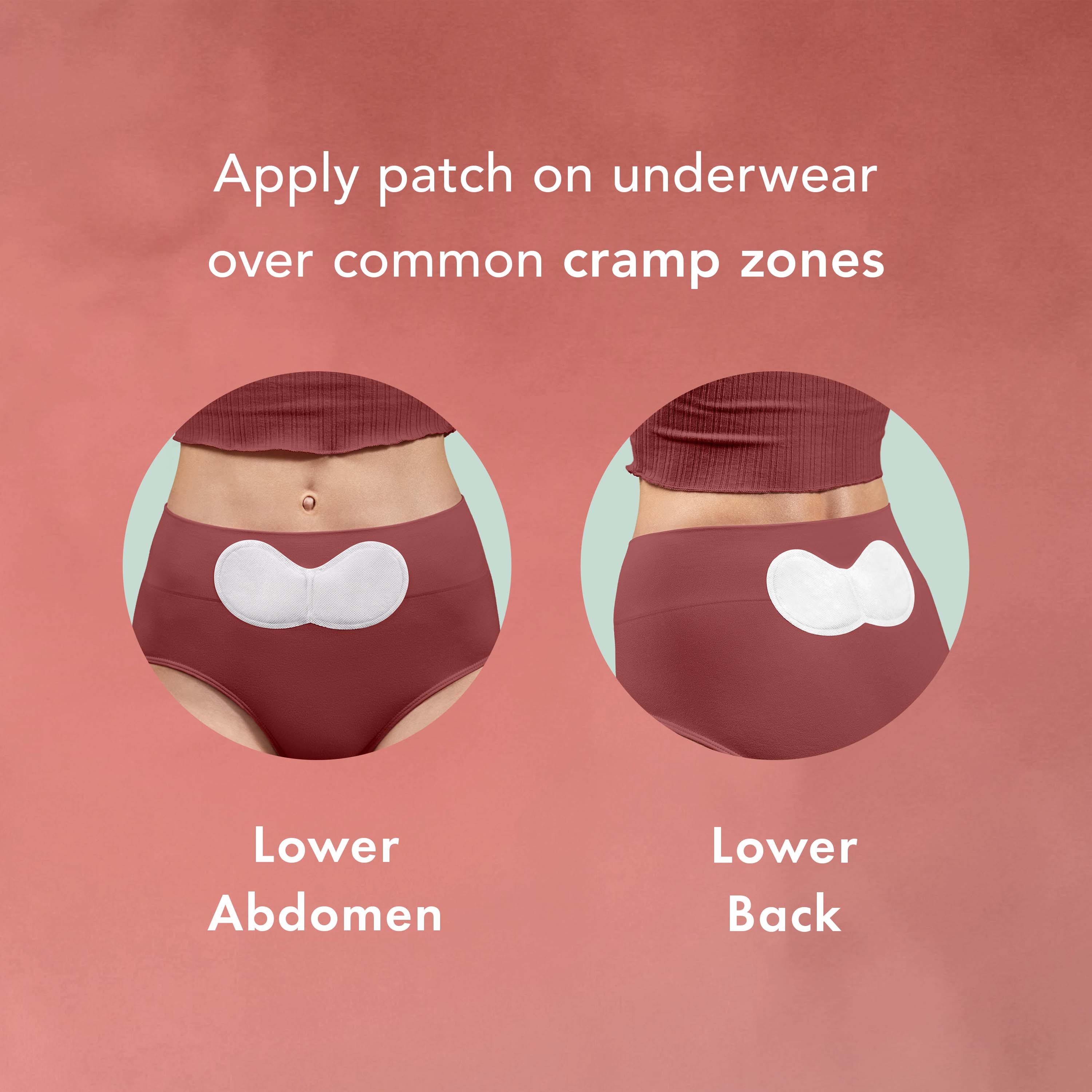 Rael - Wholesale Heating Pad - Rael Heating Patch for Menstrual Cramps with Extra Coverage1