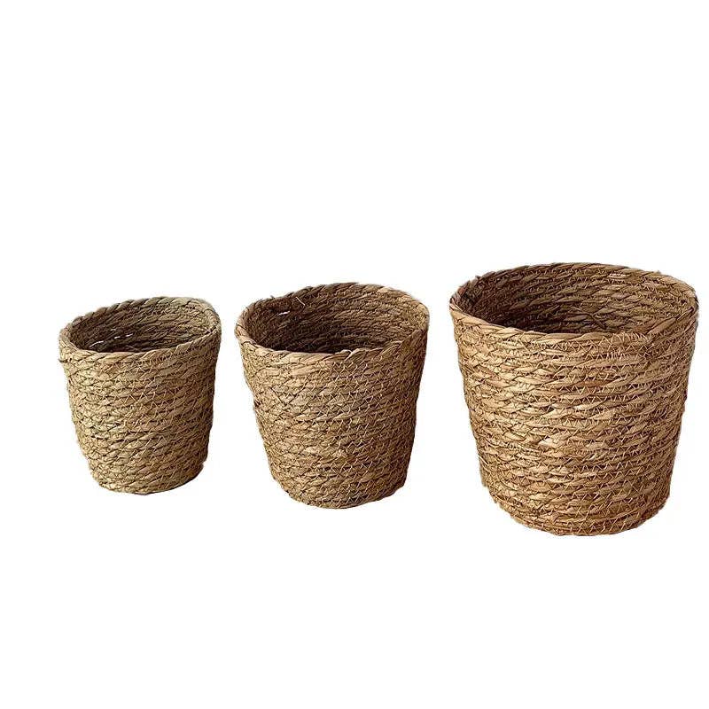 Elegant Design Supply - Wholesale Basket - Plastic Grass Woven Imitation Flower Basket / Bucket9