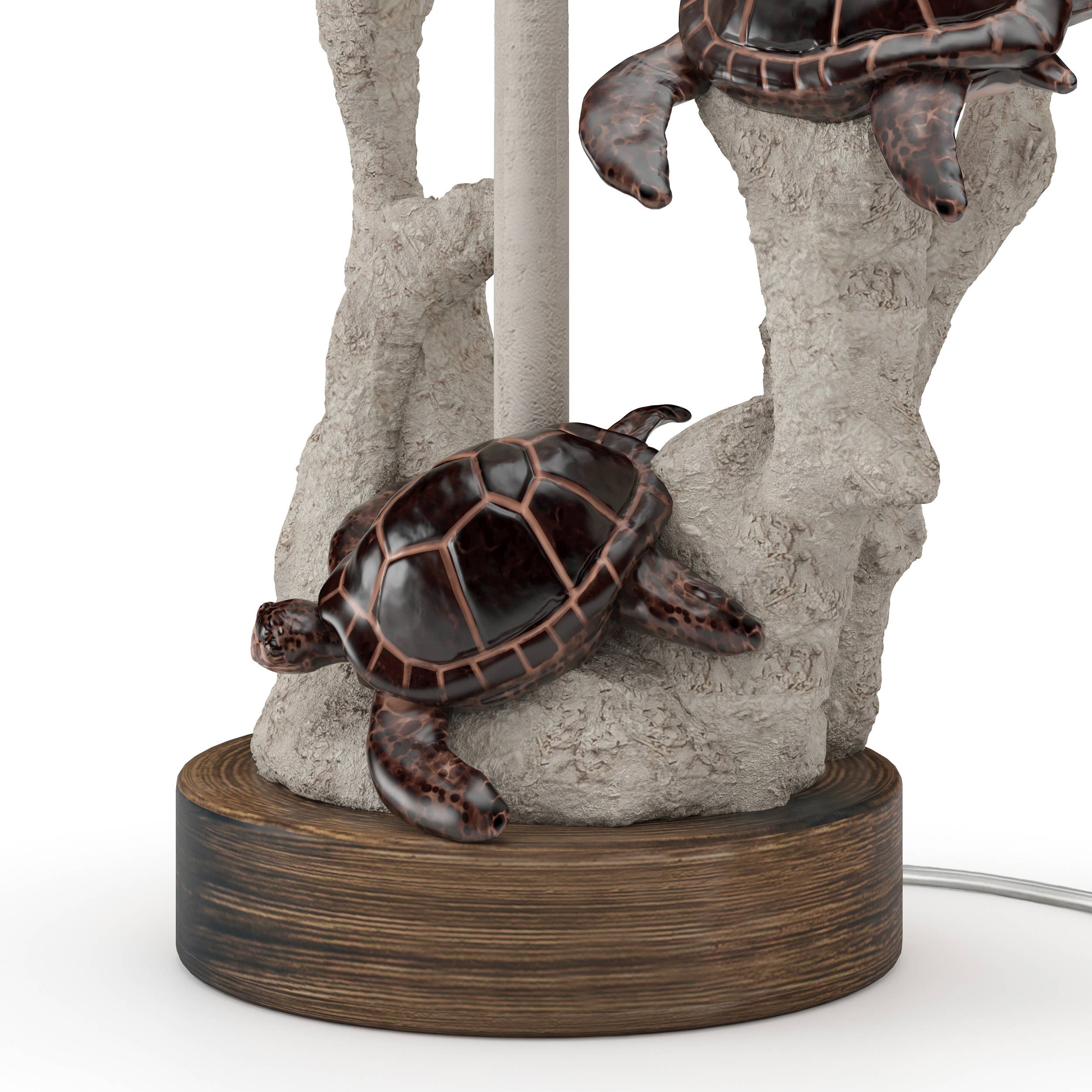 Natural 27'' Coastal Turtle Table Lamps, 3-Way Switch, Set Of 2 for wholesale on Faire3