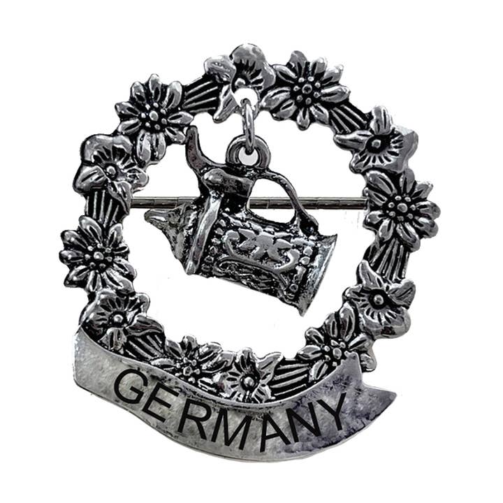 Metal Hat Pin with German Beer Stein Charm | "Germany" for wholesale by European Heritage Gifts