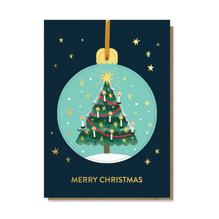 Oh Christmas Tree Pop-out Christmas Bauble Card | Ornament for wholesale by Stormy Knight