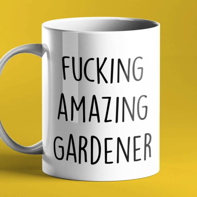 Fucking Amazing Gardener Gift Mug for wholesale by Prickly Cards