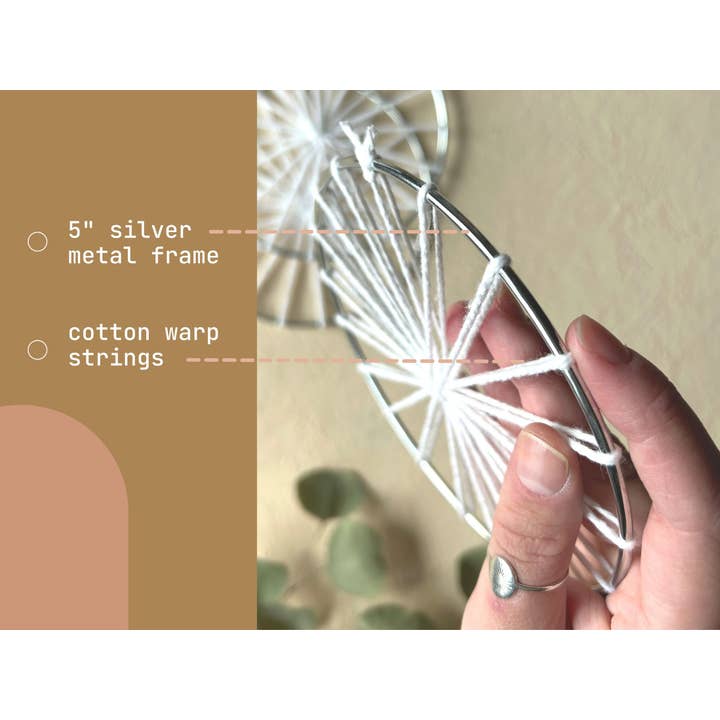 Euca Design – Großhandel Bastelset – 3-teiliges Set: Gezogene 5-Zoll-Metallreifen zum Weben2